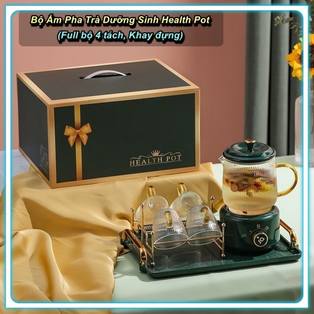 Bộ Ấm Pha Trà Dưỡng Sinh Health Pot Cao Cấp ☘️Green Home☘️