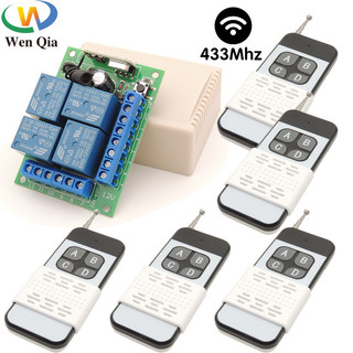  Wenqia Nhà Thông Minh Không Dây Điều Khiển Từ Xa Công Tắc Thu Mô Đun RF 433 MHz Bộ Phát 12V Cho Quạt Đèn Đèn Led Cổng Cửa DIY 