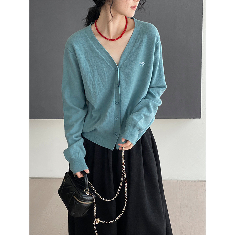 YAYUAN Short Knitted Cardigan Women's