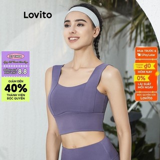 Áo lót chống sốc đồ tập yoga nữ ngực thể thao Lovito chống sốc L02038 (Tím / Đen / Xanh lam / Hồng)