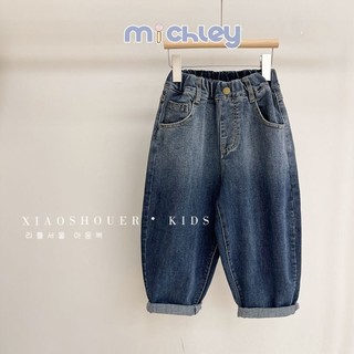 Michley Boy quần jean xuân thu thời trang trẻ em Quần denim gradient sang trọng đi kèm mọi thứ