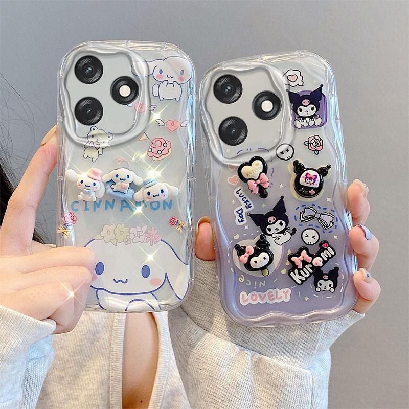 Dành Cho Realme C65s Ốp Lưng 3D Lập Thể Silicon Mềm Hoạt Hình TPU Ốp lưng RealmeC65s C 65s Bảo Vệ Mặ