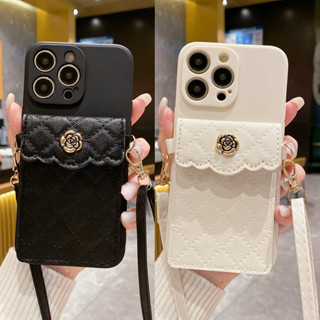 Samsung A55 A35 A25 A16 A15 A14 A13 A12 M12 A11 A06 A05 A05S A04 A04S A03 A03S A02 A02S A73 A71 A70 A54 A53 A52 A52S A51 A50 A50S A34 A33 A32 A31 A30 A30S A24 A23 A22 A21S A20 A20S A10S A7 2018 4G 5G Protect Camera 3D Camellia Crossbody Strap Soft Case