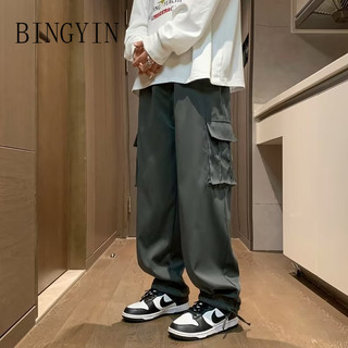 BINGYIN quần ống rộng quần dài nam 2024 NEW STYLE MFK23A0G7Q 37Z240908