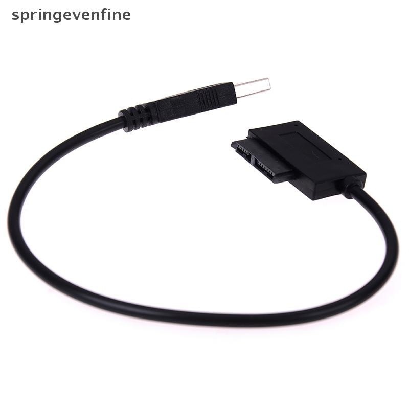 Springevenfine Usb sang 7 + 6 13pin mỏng sata / ide cd dvd rom ổ đĩa quang bộ chuyển đổi cáp Springevenfine