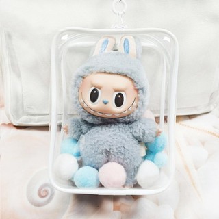 Trong Suốt Bí Ẩn Hộp Bảo Quản Anime Đồ Trang Trí Hộp Tổ Chức Vuông Sang Trọng Búp Bê Hiển Thị Túi Búp Bê Phụ Kiện