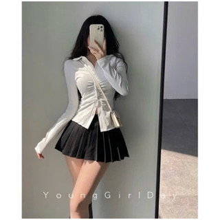 Chân Váy Xếp Li Nhỏ Dáng Ngắn Có Quần Bảo Hộ HotGirls, Chân Váy Ngắn Xếp Ly 1 Tầng Siêu Xinh SBD159 tuhicloset