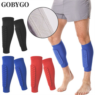 Gobygo 1 Miếng Bóng Đá Thể Thao Tổ Ong Chống Va Chạm Silicon Chống Trơn Trượt Chân Bắp Chân Bảo Vệ