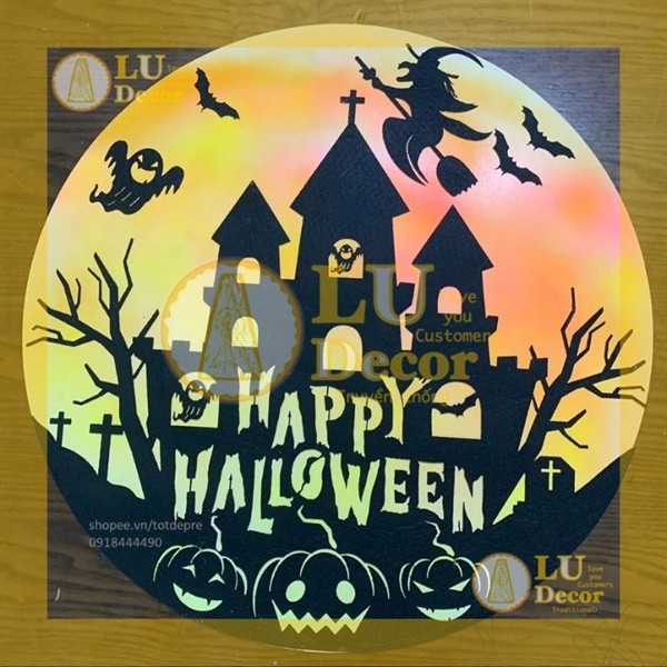 Tranh trang trí Halloween bằng fomex - Decor Halloween, Lớp học, Cừa hàng l LU Decor