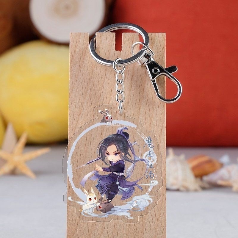 Hoạt Hình Hàng Hóa Móc Khóa Wei Wuxian Jiang Cheng Jinling Quên Máy Acrylic Móc Khóa Túi Mặt Dây Chu