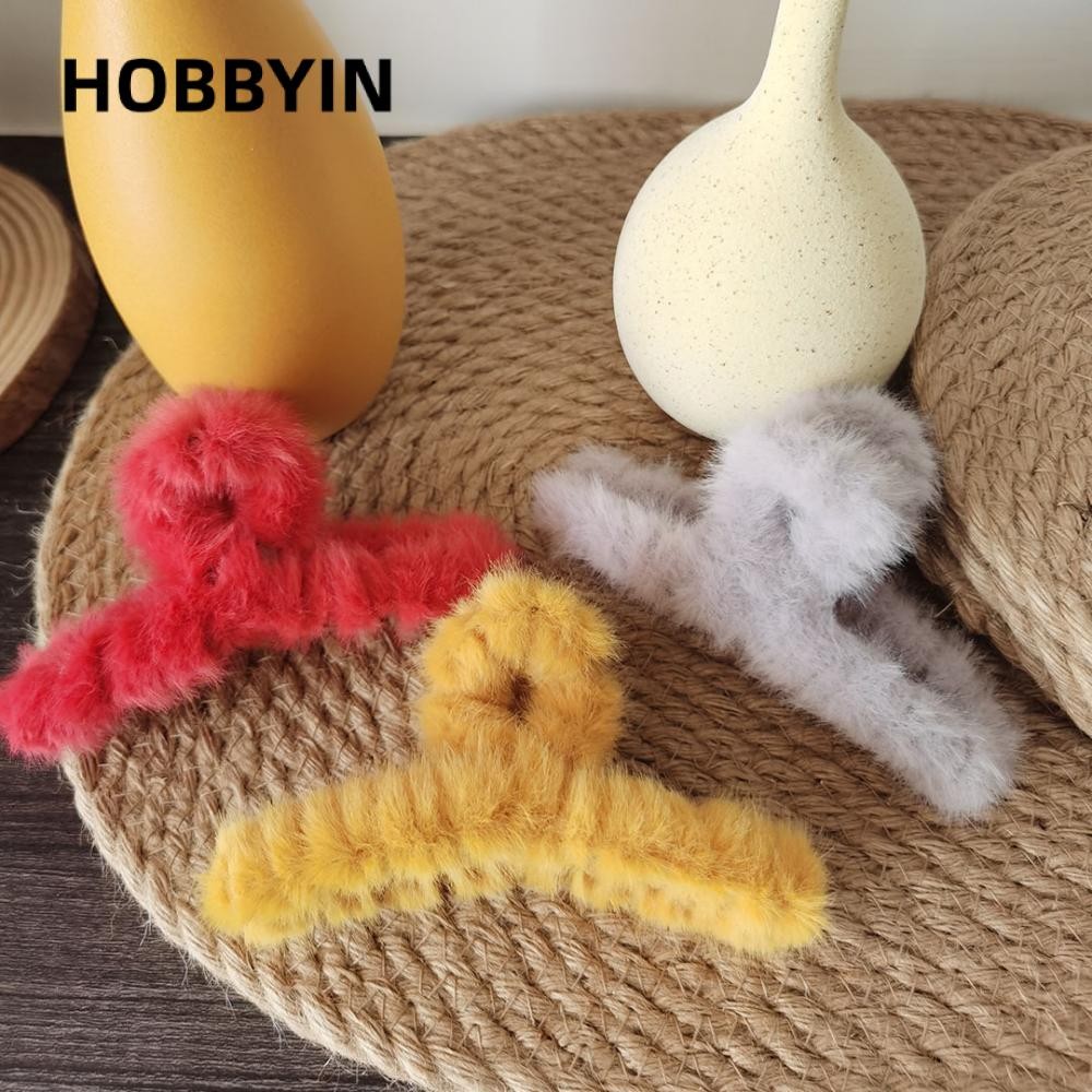 HOBBYIN Kẹp tóc thời trang thu đông kích thước lớn