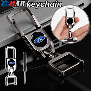 [Ford] Móc khóa kim loại ô tô Móc chìa khóa xe máy Móc chìa khóa Móc khóa ô tô Universal 360°Giá đỡ chìa khóa xoay cho Ford Fiesta Ranger Ecosport Focus Everest Mustang Escape