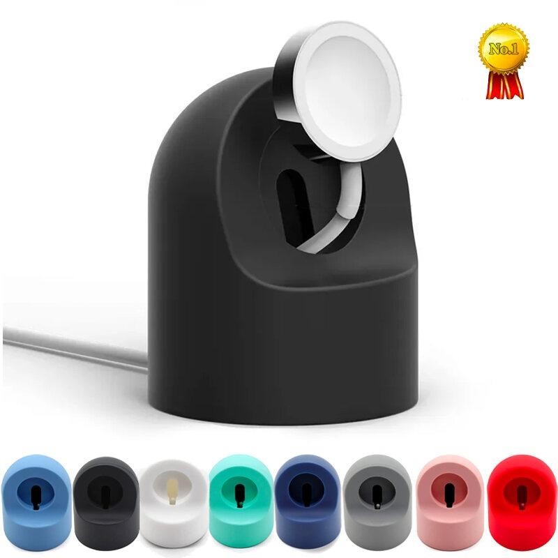 Cáp sạc đế silicon gắn đế sạc cho Apple Watch Series 10 / Ultra / 9 / 8 / 7 / 6 / 5 / 4 / 3 / 2 / 1 