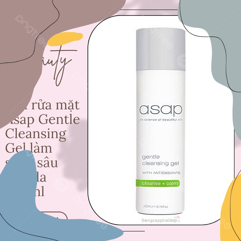 (Mẫu dùng thử) Sữa rửa mặt Asap Gentle Cleansing Gel làm sạch sâu cho da 200ml