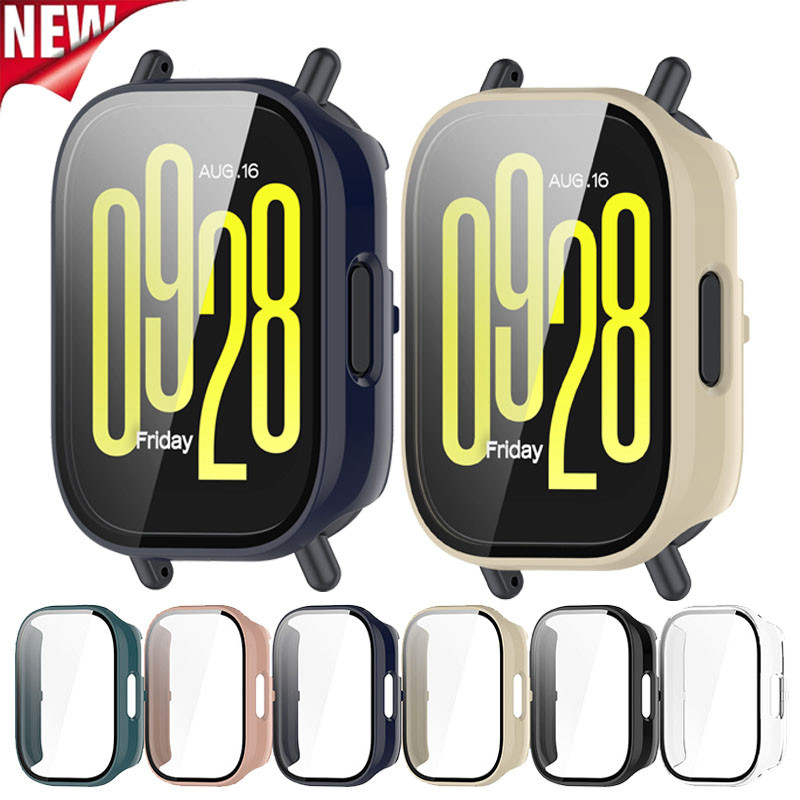 Phim bảo vệ đồng hồ + Vỏ PC Tương thích cho Xiaomi Redmi Watch 5 Active Full Coverage Case cho MI Re