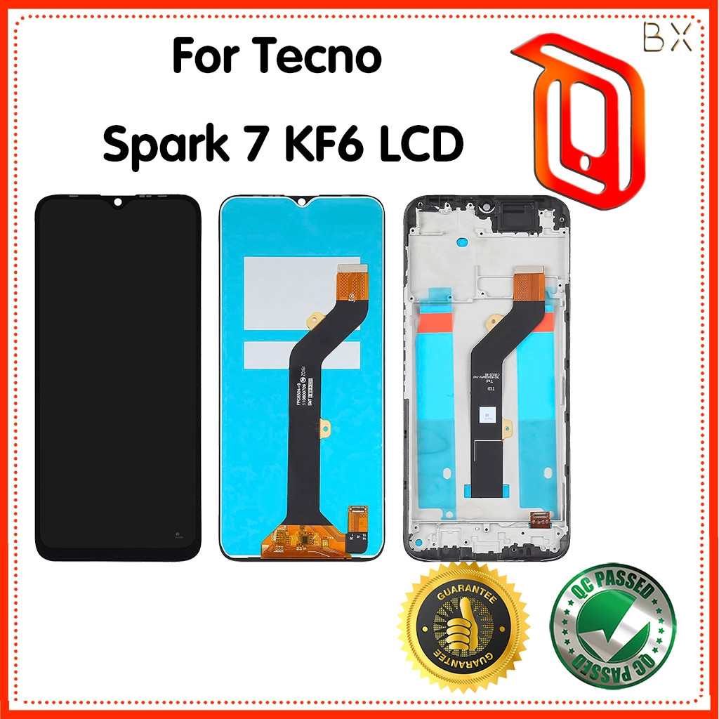 Dành Cho Tecno Spark 7 KF6 Màn Hình Hiển Thị LCD Bộ Số Hóa Cảm Ứng Lắp Ráp Thương Hiệu Mới Sửa Chữa 