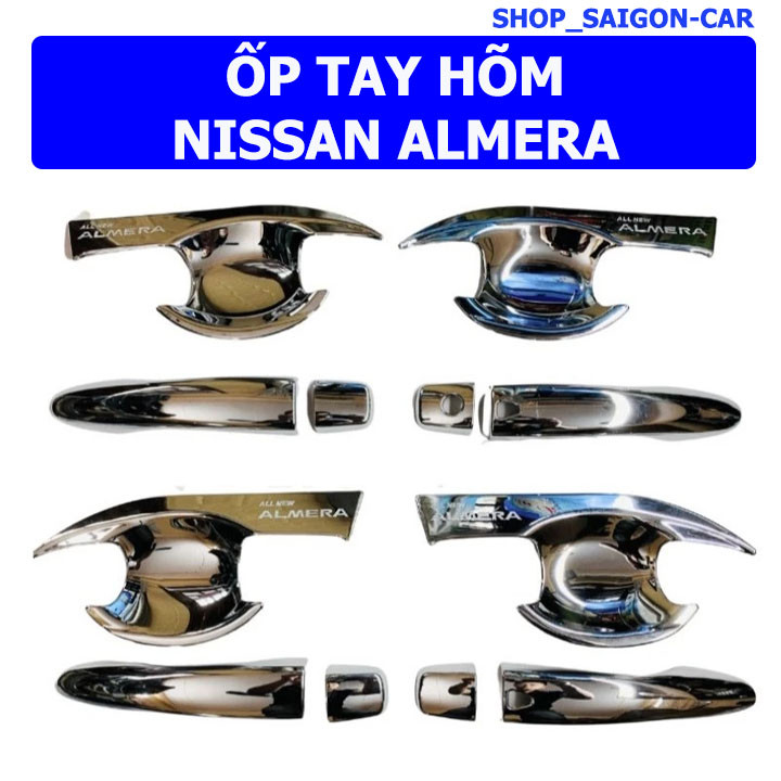 Ốp Tay Hõm xe Nissan Almera 2021 2022 2023 2024 2025 mẫu Mạ Crom