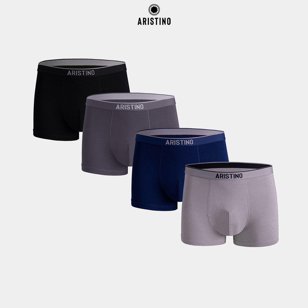 Quần lót boxer nam ARISTINO độ đàn hồi cao, thấm hút vượt trội, 4 màu để lựa chọn ABX1605