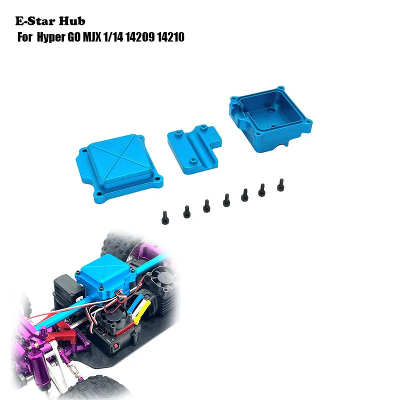 Hộp thu điều chỉnh điện ESC kim loại cho Hyper GO MJX 1 / 14 14209 14210 Bộ phận nâng cấp Rc Mô hình