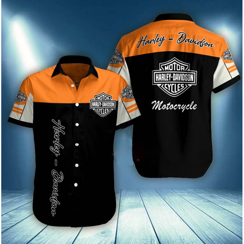 Áo sơ mi in hình cao cấp HARLEY DAVIDSON