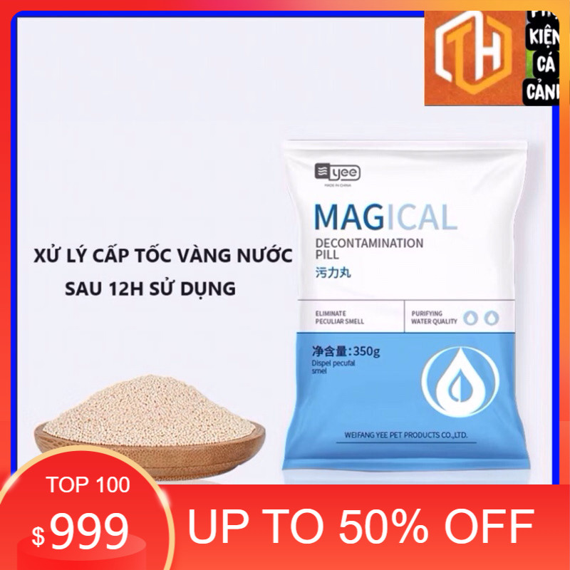 Vật liệu lọc purigen (YEE) - sử lý cấp tốc nước vàng nước đục làm trong nước bể cá