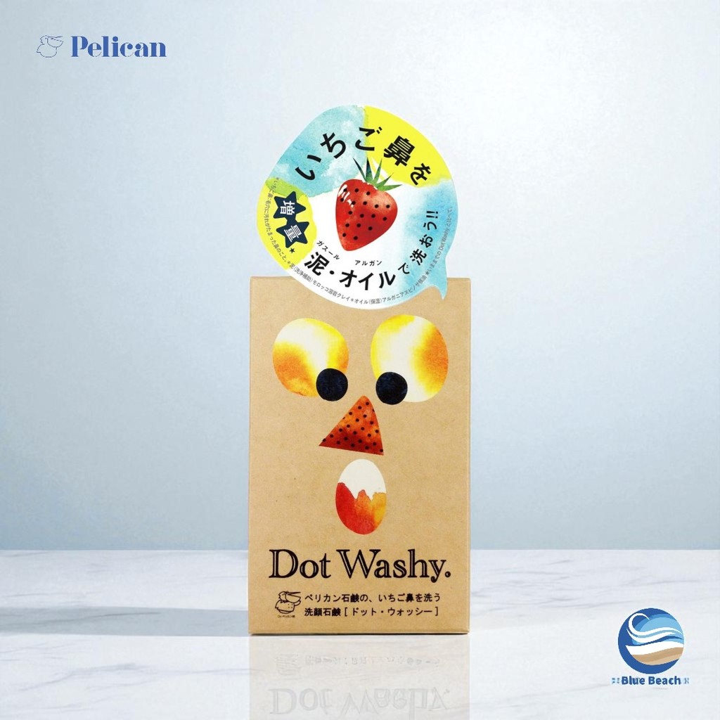 Pelican Dot Washy Face Soap/Xà phòng rửa mặt Nhật Bản/Làm sạch sâu/Chính hãng
