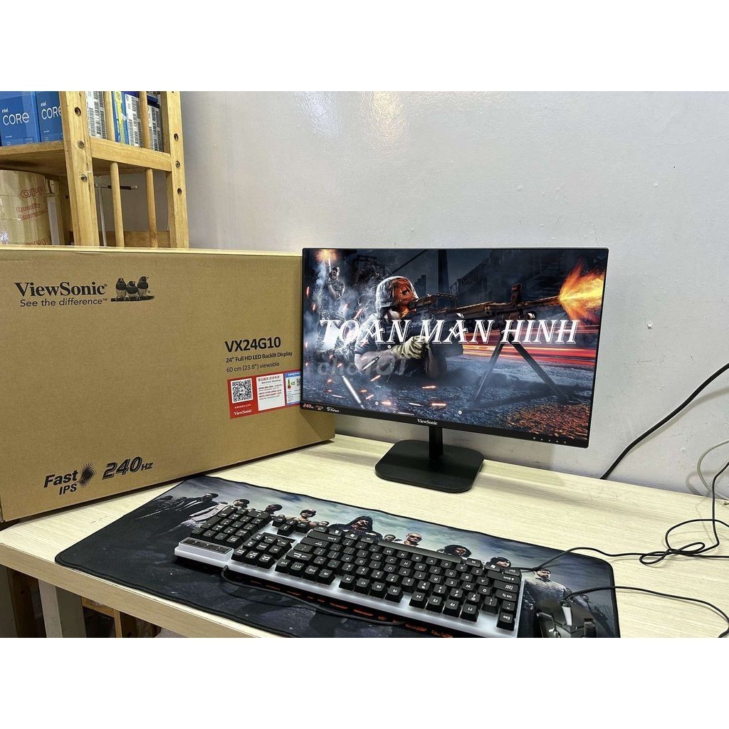 Màn hình ViewSonic VX24G10, Full HD, Fast IPS 240Hz, HDR10, sRGB 104%, chuyên game, BH 3 năm | BigBuy360 - bigbuy360.vn