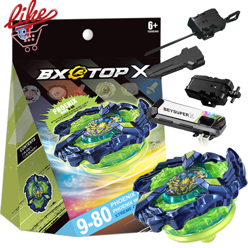 Beyblade X BX-00 BX-23 Phoenix Wing 9-80 Beyblade Xtreme với Launcher Led Grip Set cho Beyblade Burs