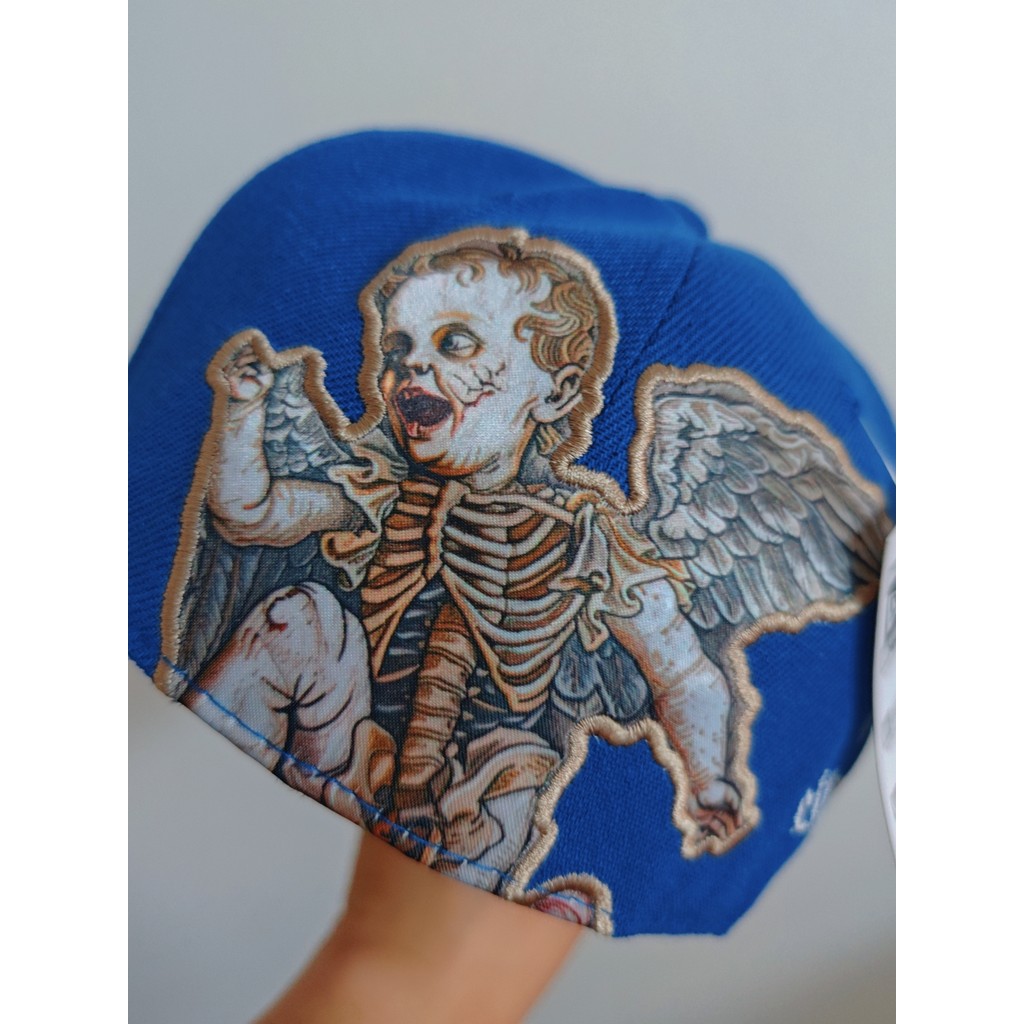 Mlb Los Angeles Dodgers City of Angels Mũ Skeleton Angel Thêu Đóng Flat Eave Hip Hop Lưng Đeo Mũ Bón