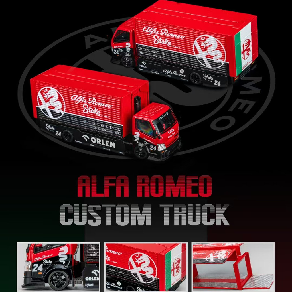 MOCUS Mô hình xe Micro Turbo 1:64 Hino Trailer Racing Team
