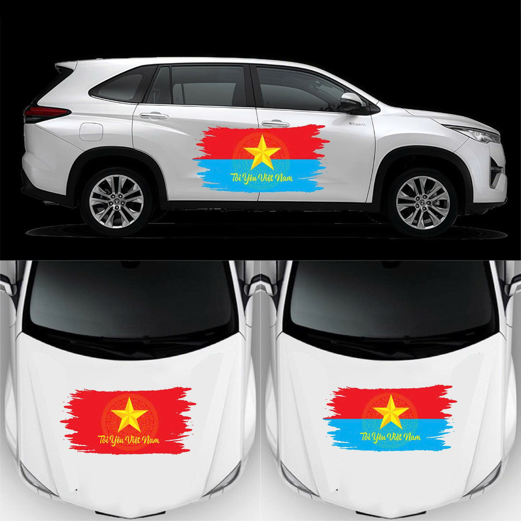 Bắt trend mừng kỉ niệm 80 năm quốc khánh 2/9- Mẫu Cờ kỷ niệm 80 năm quốc khánh 2/9Decal ô tô, xe máy