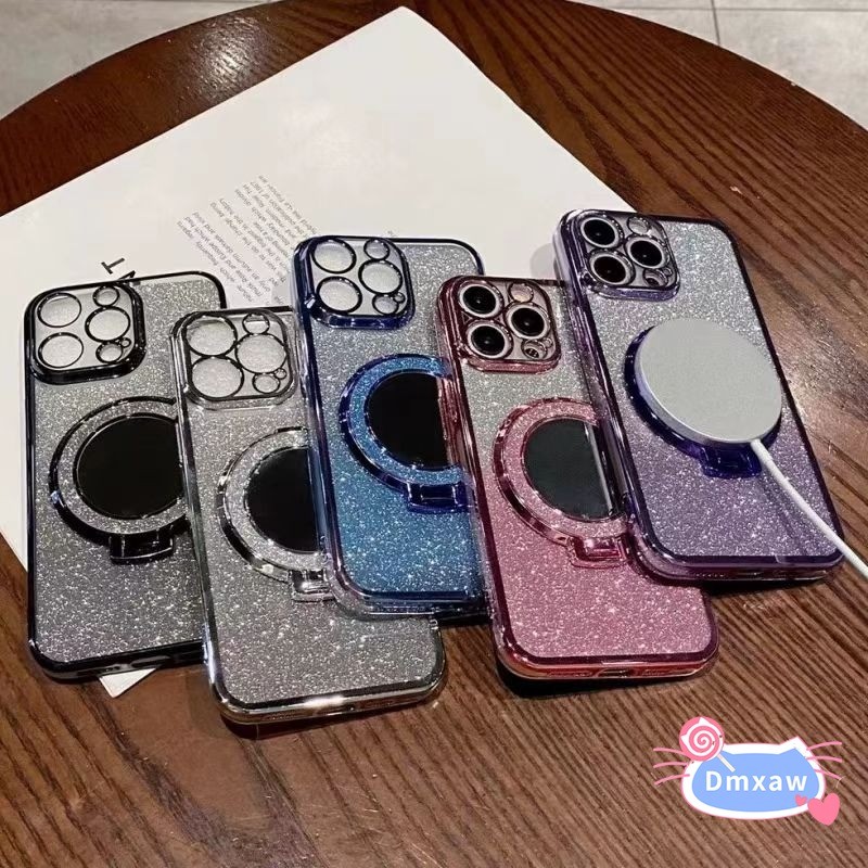 Ốp Điện Thoại Chân Đế Gương Lấp Lánh Cho iQOO 15 Neo 11 10 Pro Plus Z10 Turbo Pro iQOO15 iQOONeo11 V