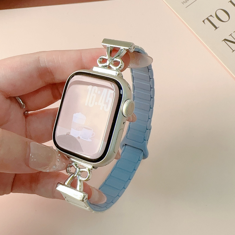 Dây đeo đồng hồ tháo lắp nhanh từ tính cho Apple Watch S11 10 9 8 7 6 5 SE dây đồng hồ nữ 41mm 42mm 