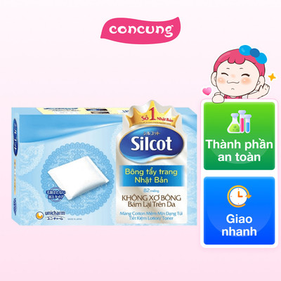Bông tẩy trang Silcot (82 miếng)