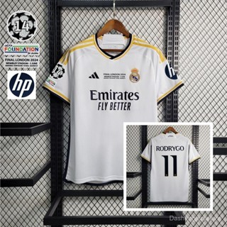 Áo sơ mi / áo | 2023-24 Real mùa giải Madrid tay ngắn màu trắng 4XL