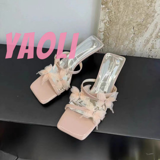 Dép xỏ ngón kiểu Pháp mới có dép xỏ ngón hoa màu hồng cổ tích