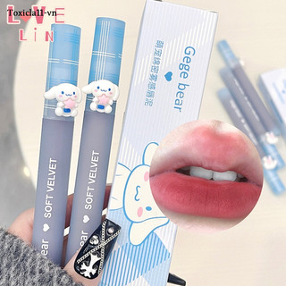 [lovelin] Son Lì Gege bear Ge bear Dễ Thương Màu Nhung Mờ Bề Mặt Sương Mù Không Phai Màu