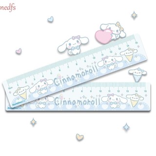 Thước thẳng soạn thảo NEDFS 15cm, Melody Kuromi Cinnamoroll Dụng cụ vẽ DIY Thước vẽ toán học, Thước đo đa chức năng trong suốt Acrylic sáng tạo Sinh viên