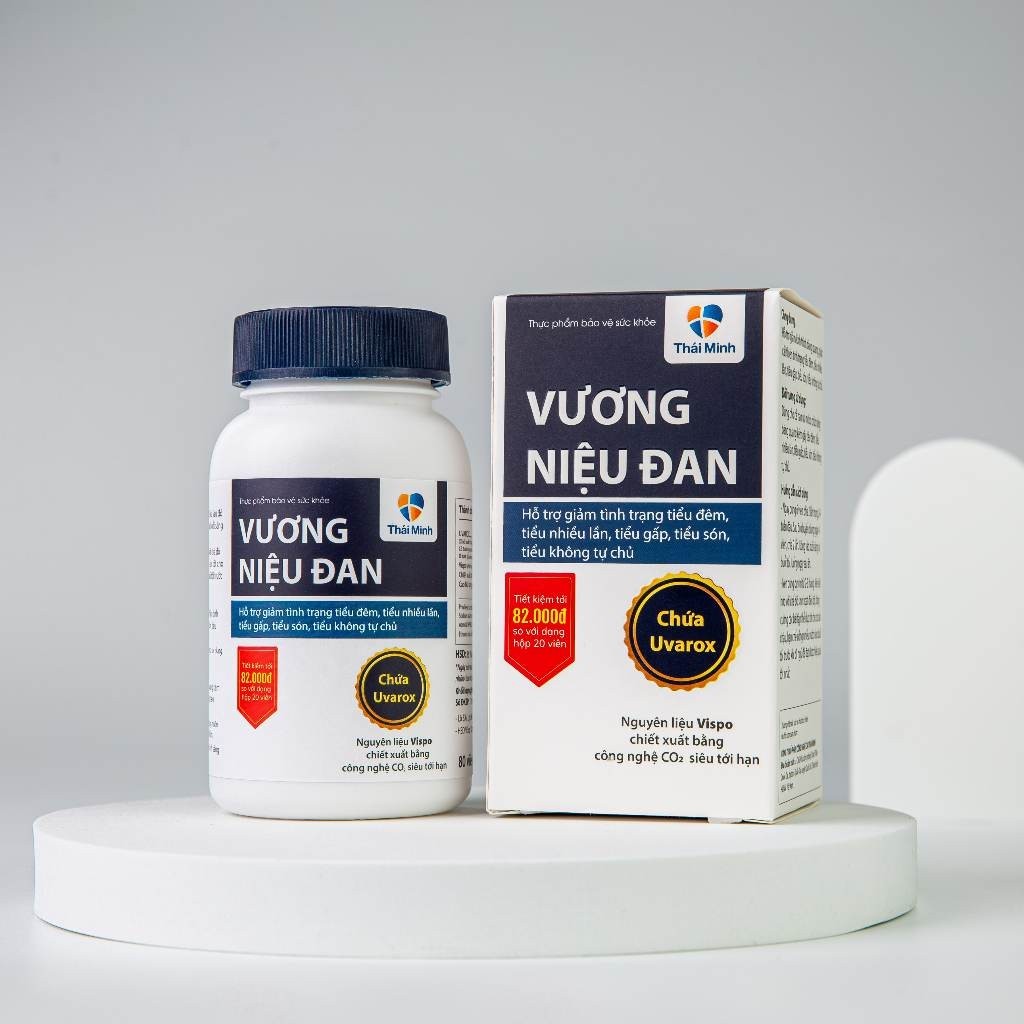 Vương Niệu Đan Thái Minh - Cải thiện tiểu đêm, tiểu nhiều, tiểu són, bàng quang tăng hoạt - Hộp 20 viên & lọ 80 viên