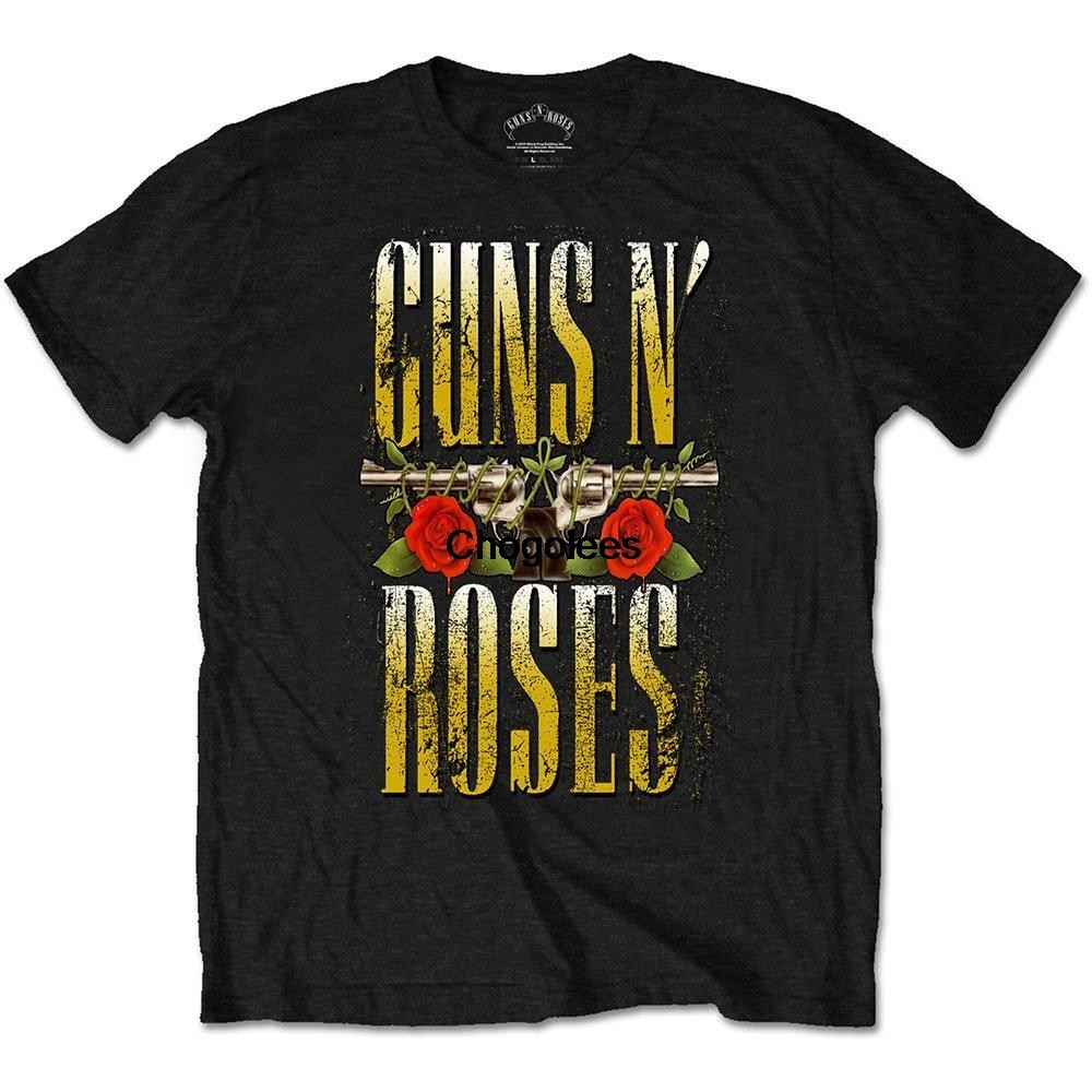 Guns N 'Roses Unisex Tee Big Guns Mới có thẻ chính thức 100%