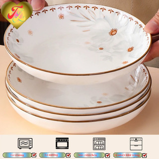 Đĩa gốm sứ hoa 6.5 inch sử dụng được qua lò nướng và lò vi sóng,Dĩa gốm sứ16.5cm