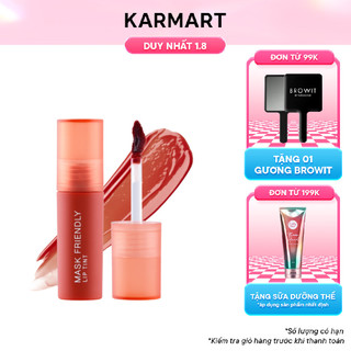 Son Tint Lì Baby Bright Mask Friendly Lip Tint #07 Persimmon Jam 2.5g