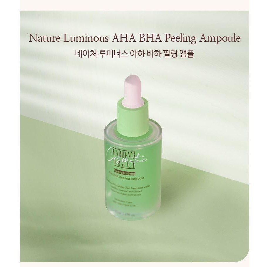 Tinh chất AHA 20% BHA 0.5% Peeling Ampoule Garden's Object Nature Luminous trẻ hóa da - MÈO BEAUTY