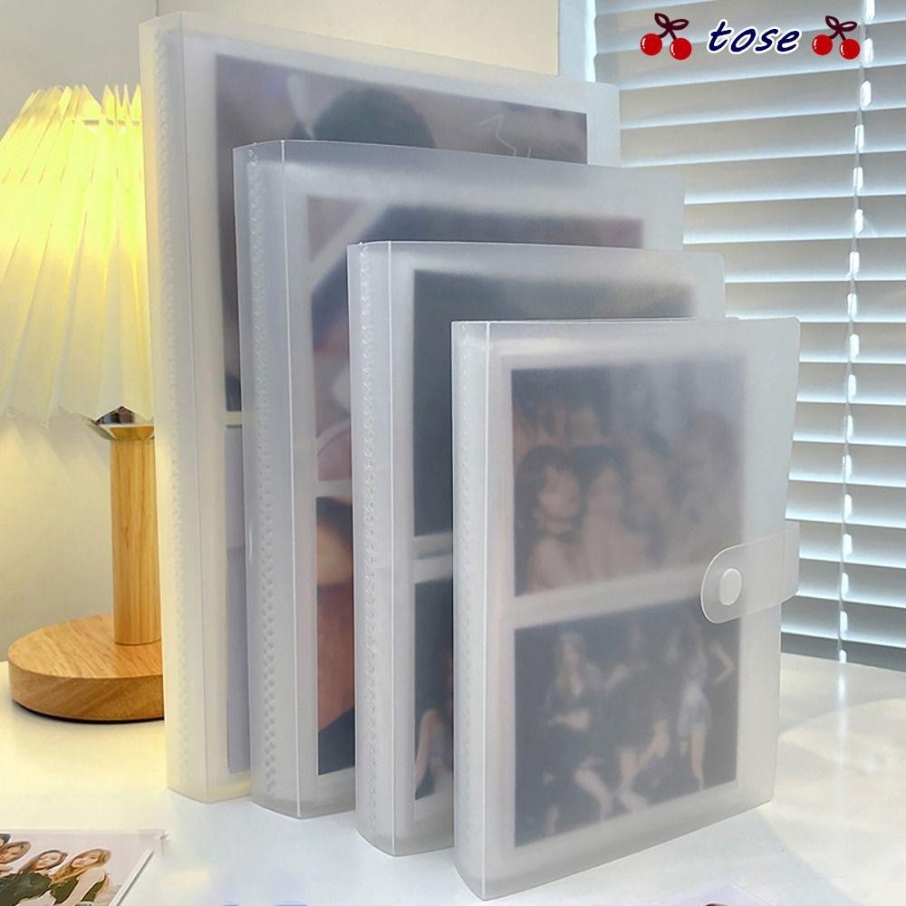 Tose 1 Cái Album Ảnh, PVC Collect Book Picture Card Holder, Creative 80 / 160 Khe Trong Suốt 3 / 4 /
