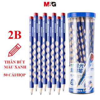  M&G Bút chì Bút chì lỗ 2B   HB 12   30   50 CÁI Bút chì dành cho học sinh tiểu học tư thế tích cực cực cực gỗ hình tam giác dễ nắm bắt 