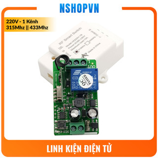 Bộ điều khiển RF 315Mhz | 433Mhz 220V 1 kênh - 2 kênh (Không kèm remote)