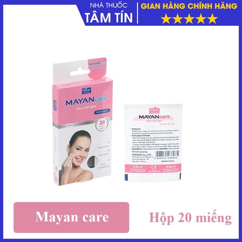 Miếng dán mụn Mayan care (20 + 4 miếng)