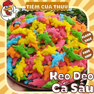 500G Kẹo Cá Sấu Tuổi Thơ Kẹo Dẻo Cá Sấu Hương Trái Cây, Kẹo Gôm Đường Trái Cây, Tiệm Ăn Vặt Thuỳ Bùi