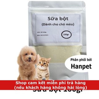 Sữa bột 100gr Sữa cho chó mèo dạng bột