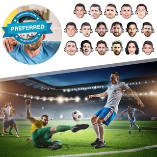 C Ronaldo Mesi European Cup Live Team Building Mask Star World Cosplay Mask Cup Mặt nạ Halloween A4p7